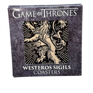 Games of Thrones Set of 4 Westeros Sigils Cork Lined Coasters